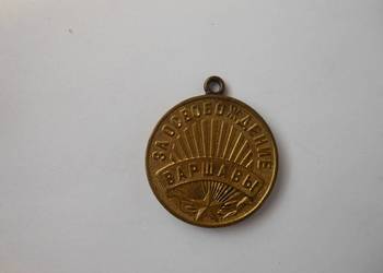 Ruski medal z okazji wyzwolenia Warszawy.
