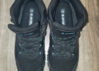 Buty HI-TEC Hendon MID 38/39 25cm Softshell wodoodporne trekkingowe czarne