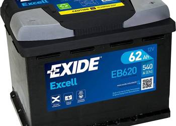 Akumulator Exide Excell 62Ah 540A EN PRAWY PLUS