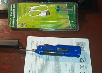 lutownica bezprzewodowa 4,5 volt (3 x  bateria AA) 8wat.   360st C