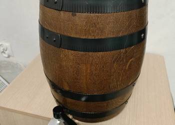 Beczka dębowa 30cm wys, 23cm średnica, nalewak, z Niemiec