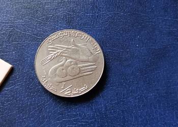 Stare monety 1/2 dinar 1990 Tunezja