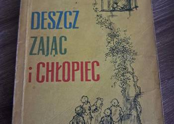 książka z 1966r z dedykacją "deszcz zając i chłopiec" stan db+