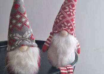 Krasnal skrzat gnom ozdoba święta Boże Narodzenie 2szt zestaw