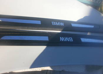 BMW E65 nakładka progowa prawa lewa chrom  8223551 i 552