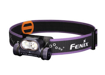Latarka czołowa Fenix HM65R-T V2.0 ciemnofioletowa