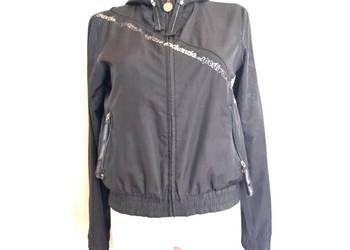 Kurtka czarna Bluza letnia Dwustronna damska r. 36/38 Kaptur NOWA