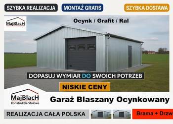 Garaż Blaszany |Blaszak|Konstrukcja Stalowa|OCYNK/RAL– Maj-BlacH