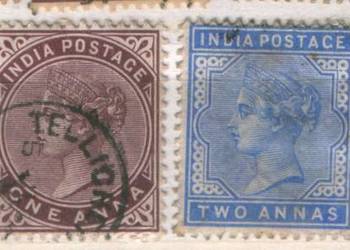 Zn. Indie Bryt.  Mi 31b, 3a, 5a, 6b kas 1882 - 88 Zn. Indie Bryt.  Mi 31b, 3a, 5a, 6b kas 1882 - 88