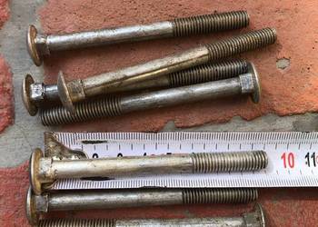 śruba śruby zamkowa zamkowe  aluminiowa m8 90mm