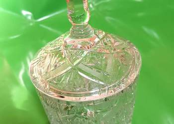 Kryształowa bomboniera, pojemnik na słodycze