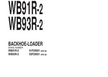 Komatsu WB91R-2 WB93R-2 instrukcja obsługi PL DTR