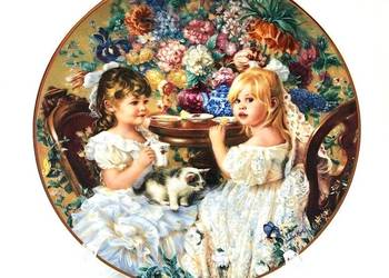 Talerz kolekcjonerski „The Tea Party” ,sygnowany.