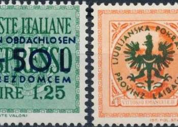 LAIBACH 1944 - Mi.31 - 32 - kompletna seria! Gratis wysyłka!