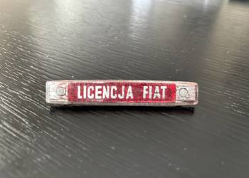 Fiat 125 p znaczek emblemat Licencja Fiat
