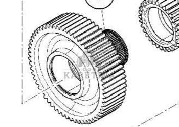 Massey Ferguson 7718S 7718 S 1804A DYNA 6 Koło Zębate Wału Skrzyni Biegów …