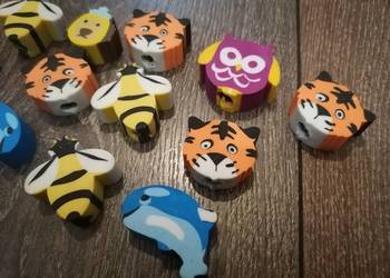 Gumki na ołówek/długopis w zwierzątka