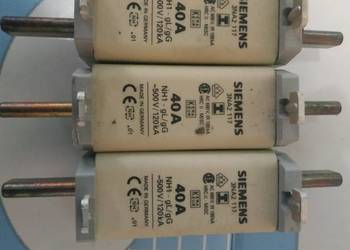 Siemens Wkładki topikowe 40A 3 NA2 117