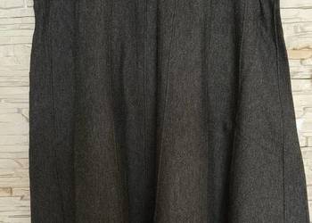 Spódniczka szara rozkloszowana