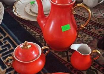 Dzbanek pomarańczowy KPM. 1904- 1945 Dzbanek pomarańczowy KPM. 1904- 1945