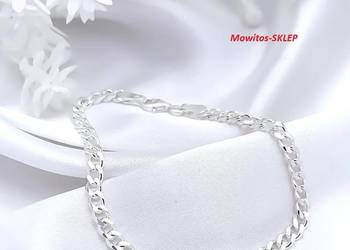 WYPRZEDAŻ !-50% Bransoleta srebrna pancerka BS-140