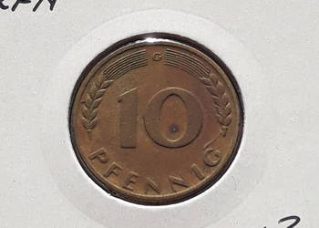 10 Fenigów RFN 1950 r. men G. - nr 3 10 Fenigów RFN 1950 r. men G. - nr 3