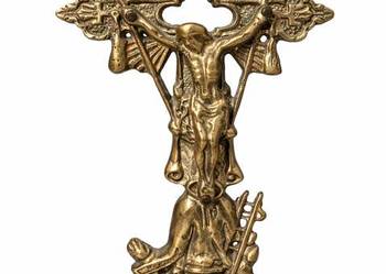 Krzyż mosiężny Antyk