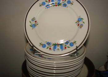 Lubiana wzór kaszubski talerz 19 cm PRL