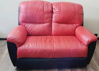 Sofa dwuosobowa skórzana nie rozkładana