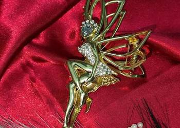 Dekoracyjna wygodna klamra do włosów złota czarowniczka