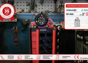 Zakuwarka do węży hydraulicznych Hydflex NF-50A + 17 KPL szczęk