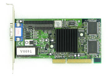 Intel i740 8MB 64bit SDRAM D-SUB AGPx2 3,3v retro gaming