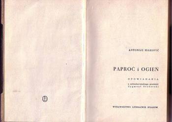 (5970) PAPROĆ I OGIEŃ – ANTONIJE ISAKOVIĆ