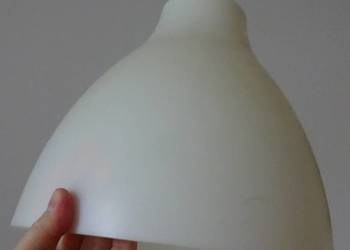 Klosz Plastikowy Ścięty Stożek, Brudny Biały Dość Duży