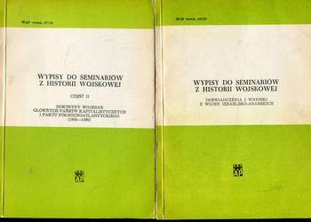 Wypisy do seminariów z historii wojskowejCz.1-3