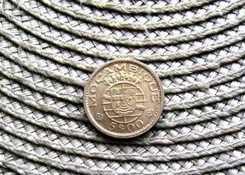 Mozambik 5 Escudo 1960r ---SREBRO---Ładna