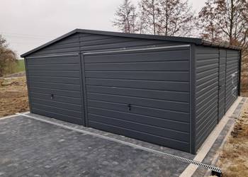 Garaż blaszany 6x5 Wzmocniony PROFILAMI. Producent SZYBKA REALIZACJA