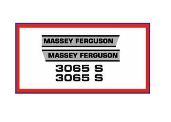 Naklejki Massey Ferguson 3065S Ciągnik Traktor nalepki Komplet