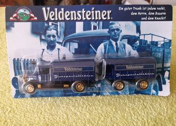 Kolekcjonerski model ciężarówki reklamowej browaru Valdensteiner.