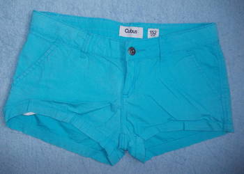 Błękitne krótkie spodenki Cubus szorty 34 Xs 152 cm 12 lat