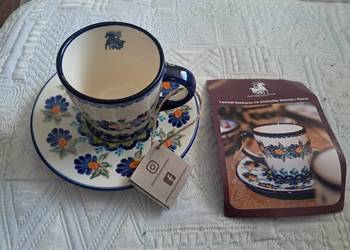 Ceramiczna filiżanka ze spodkiem Manufaktura Sztuki