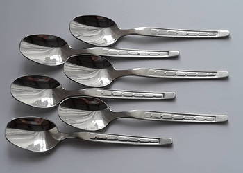 Łyżeczki do kawy / mokki, PROSTOKĄTY / GEOMETRYCZNY, Gerlach, sztućce PRL