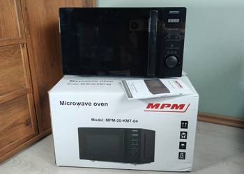 Kuchenka mikrofalowa wolnostojąca MPM 20-KMT-04 700W 20L czarna mikrofala