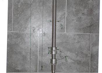 Śruba + nakrętka posuwu poprzeczny do tokarki CU 500 Śruba + nakrętka posuwu poprzeczny do tokarki CU 500