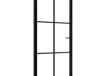 vidaXL Drzwi wewnętrzne, szkło ESG i aluminium(SKU:151204)