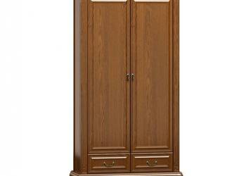 Szafa Kashmir, ludwik, fornir dębowy, lite drewno, OUTLET minus 30%