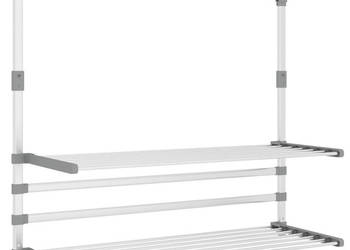 Suszarka balkonowa na pranie 89x25x(60-95) cm aluminium WM-154605