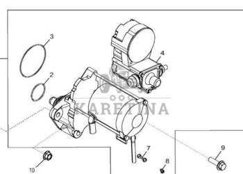 John Deere 9470RX - Zestaw rozrusznika RE539584 (Silnik)