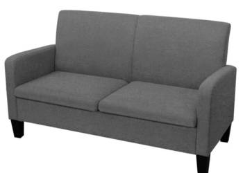 vidaXL Kanapa 2-osobowa, ciemnoszara(SKU:244709)