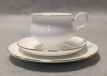 Staffordshire Crown Filiżanka Trio Śniadaniówka Porcelain Fine Bon England Staffordshire Crown Filiżanka Trio Śniadaniówka Porcelain Fine Bon England